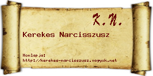 Kerekes Narcisszusz névjegykártya